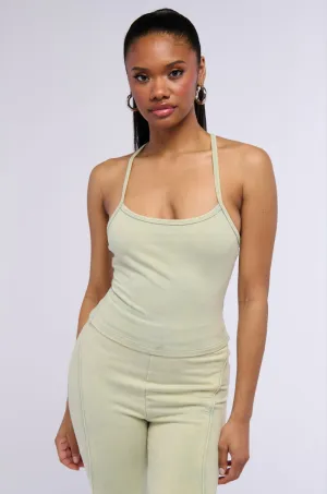 WE BELONG TOGETHER TANK IN LIGHT GREEN individual users Light Fresh