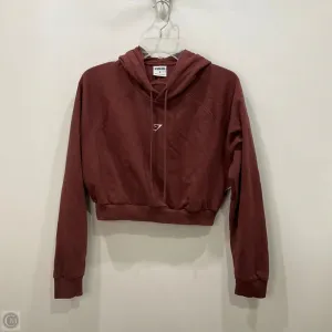 Sweatshirt Hoodie By Gym Shark In Maroon, Size: M Senior Ease