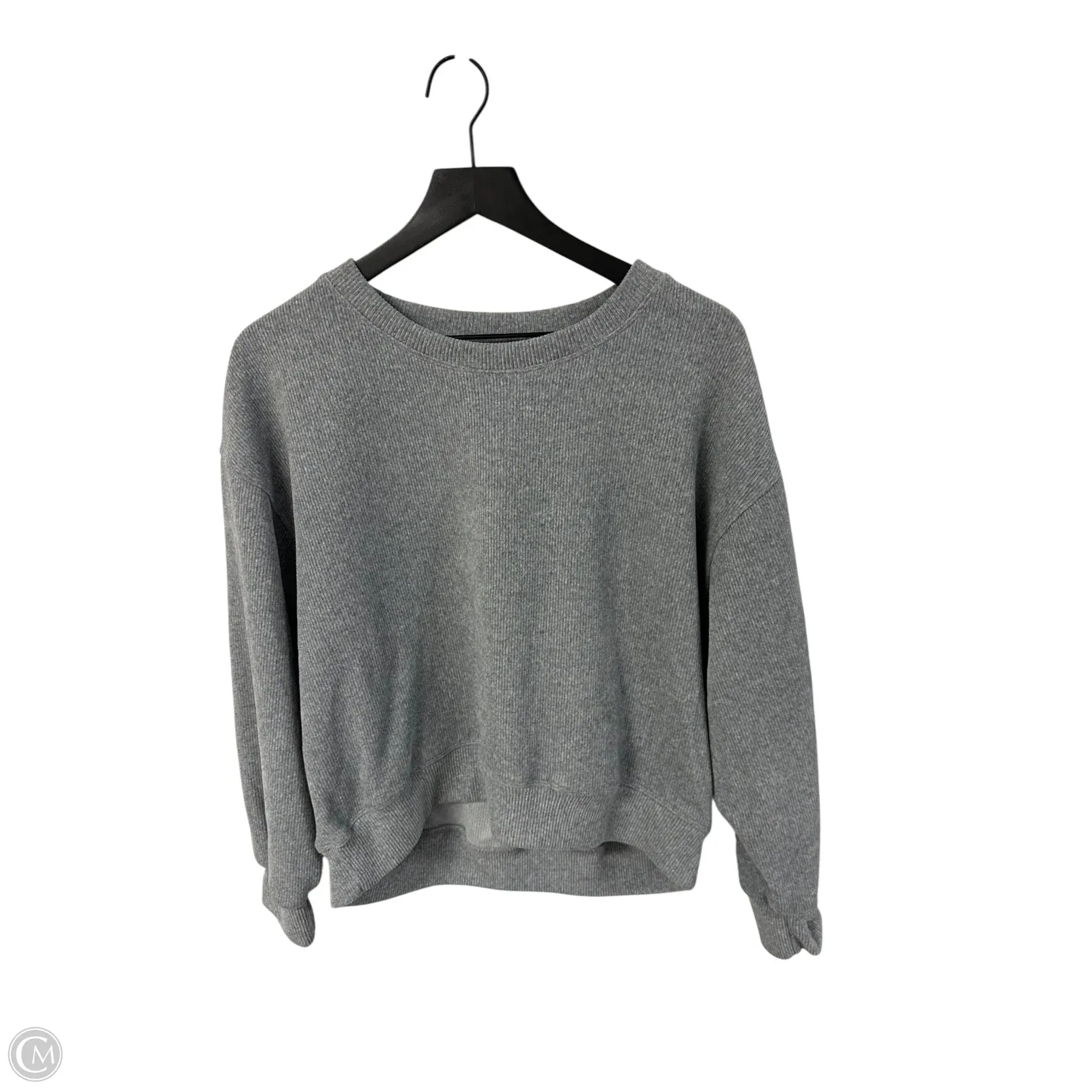 SustainableYarnBlend WrinkleFree Fabric Sweatshirt Crewneck By Yelete In Grey, Size: L