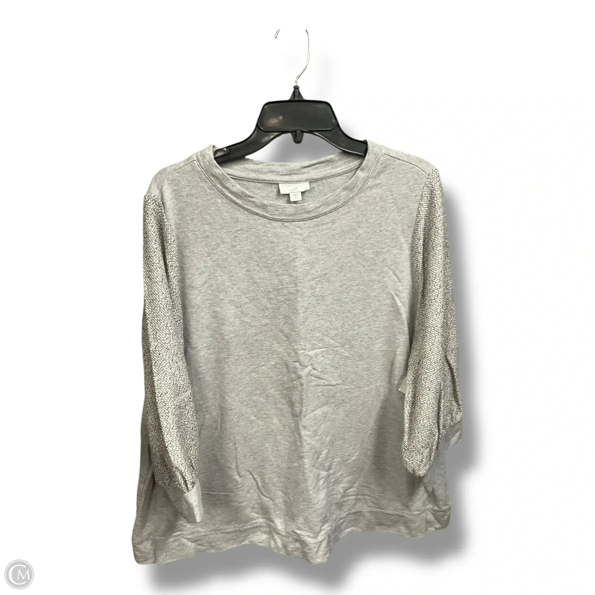 Sweatshirt Crewneck By J. Jill In Grey, Size: Xl Stylish Dress Loose Fit