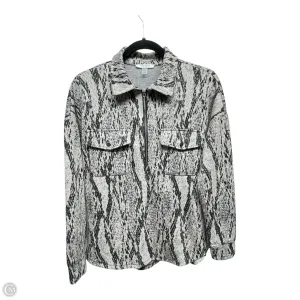 Romance Fit Sweatshirt Collar By Cable And Gauge In Black & Tan, Size: Sp