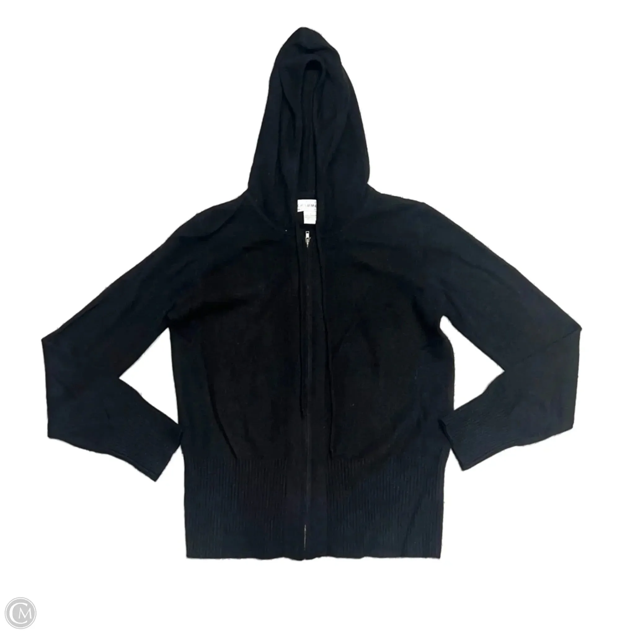 AdjustableWaist Sweatshirt Hoodie By Sutton Studio In Black, Size: S