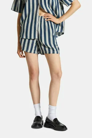 On Trend Mykonos Stripe Boxer Short - Deep Sea