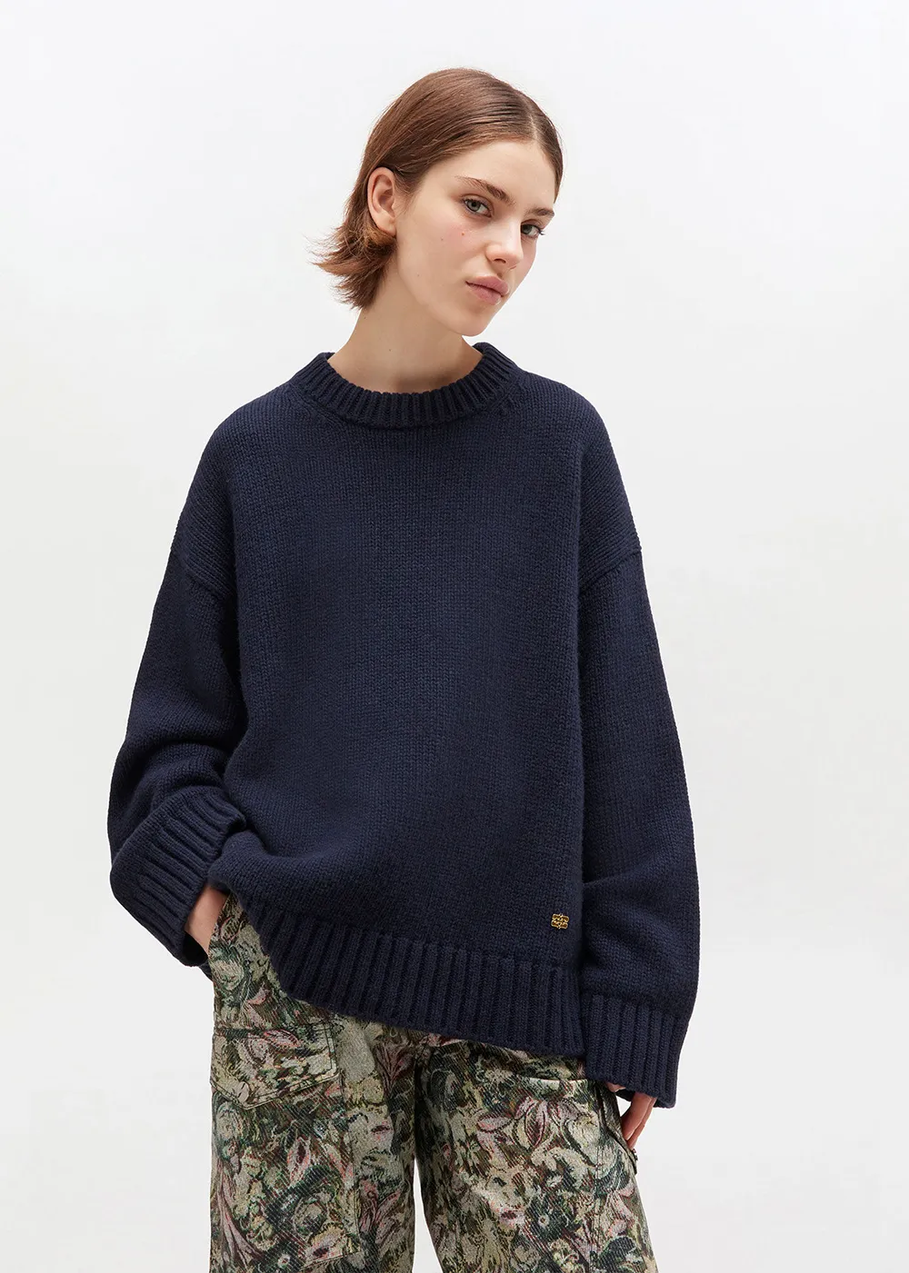 Chunky Wool Mix Sweater Machine Washable Design
