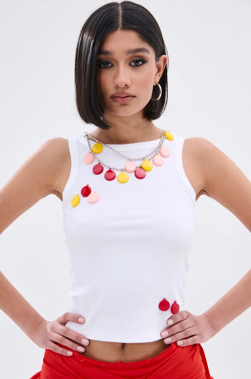 GIRL POWER TANK Return - on - investment - high Layered Mesh