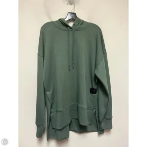 outdoor mode Athletic Sweatshirt Hoodie By 90 Degrees By Reflex In Green, Size: L