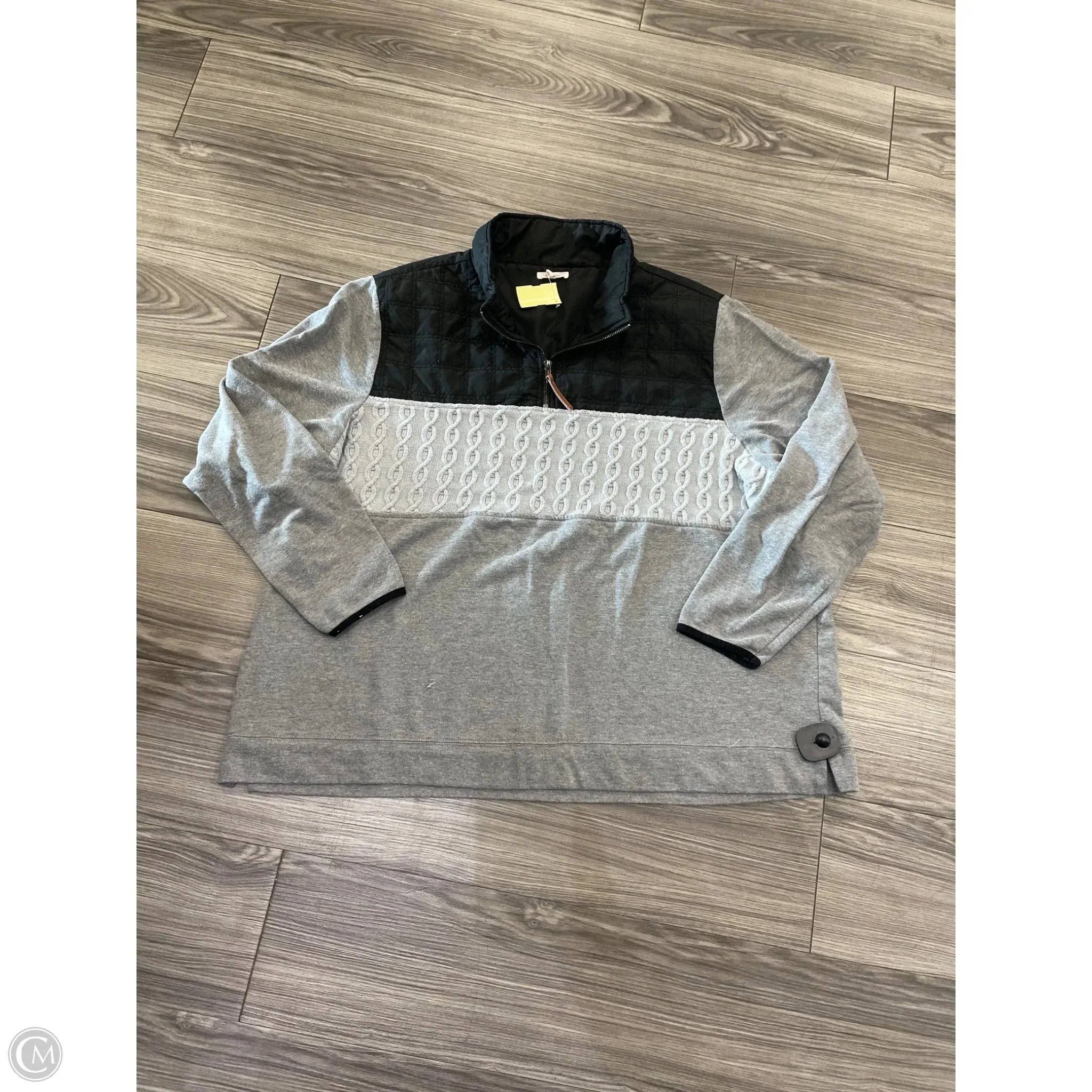 Simple Dress Travel Outfit Sweatshirt Collar By Maurices In Grey, Size: 3x