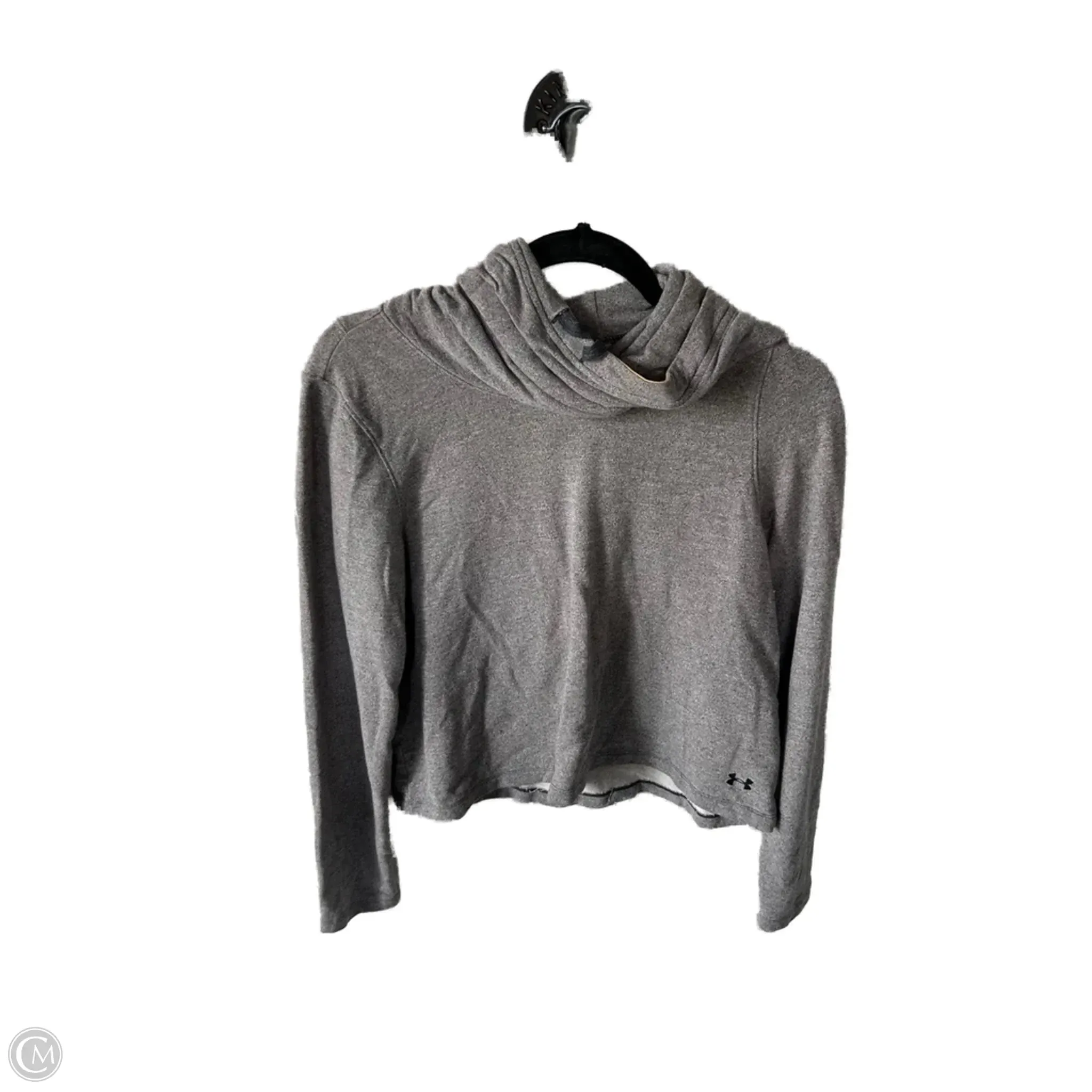 Simple Layering Athletic Sweatshirt Hoodie By Under Armour In Grey, Size: S
