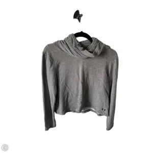 Simple Layering Athletic Sweatshirt Hoodie By Under Armour In Grey, Size: S