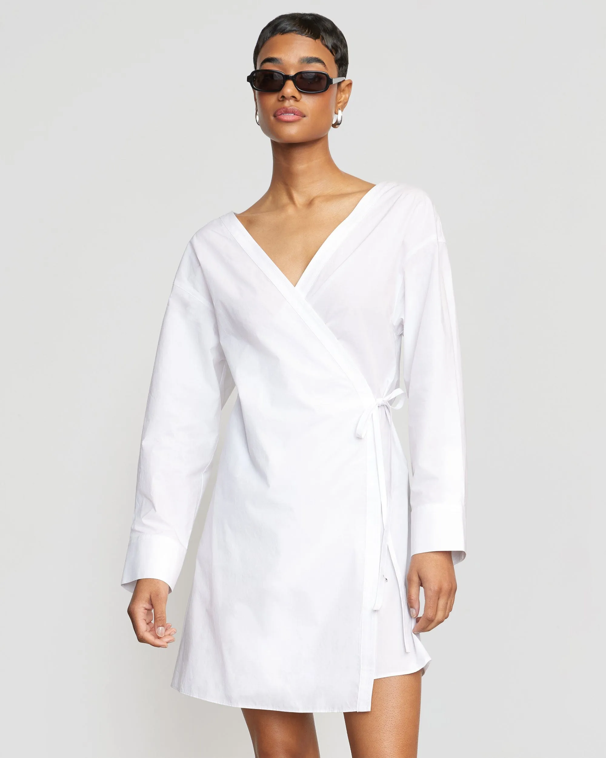 StretchFree Ari V-Neck Wrap Dress