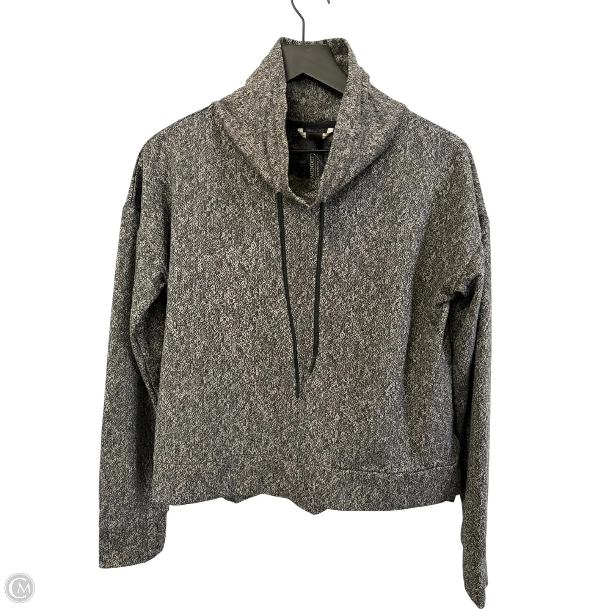 Comfortable Design Athletic Sweatshirt Crewneck By Mondetta In Black & Grey, Size: M