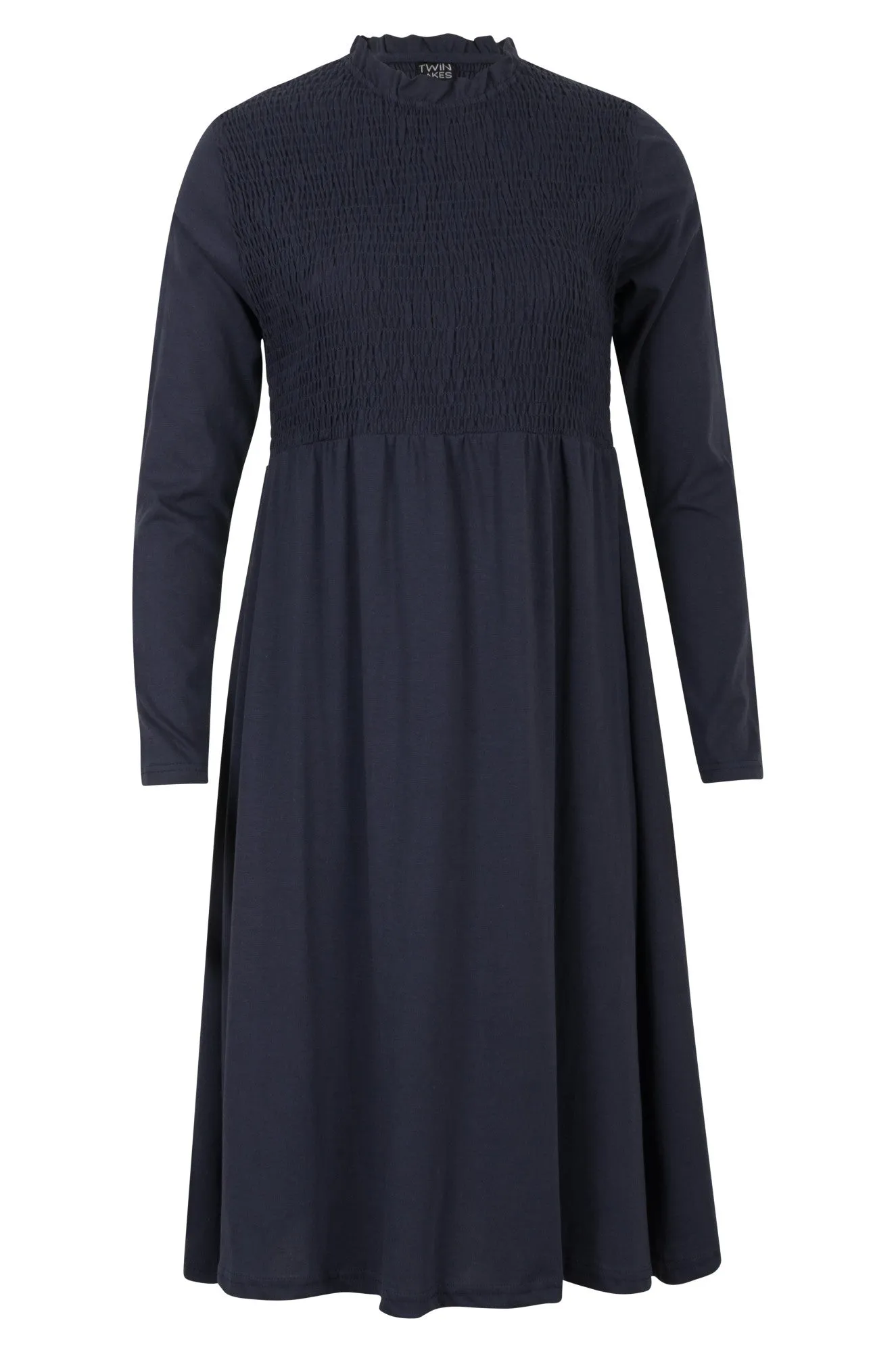 100% Cotton Dress | NAVY | 3411B1 hypoallergenic material Elegant Layer