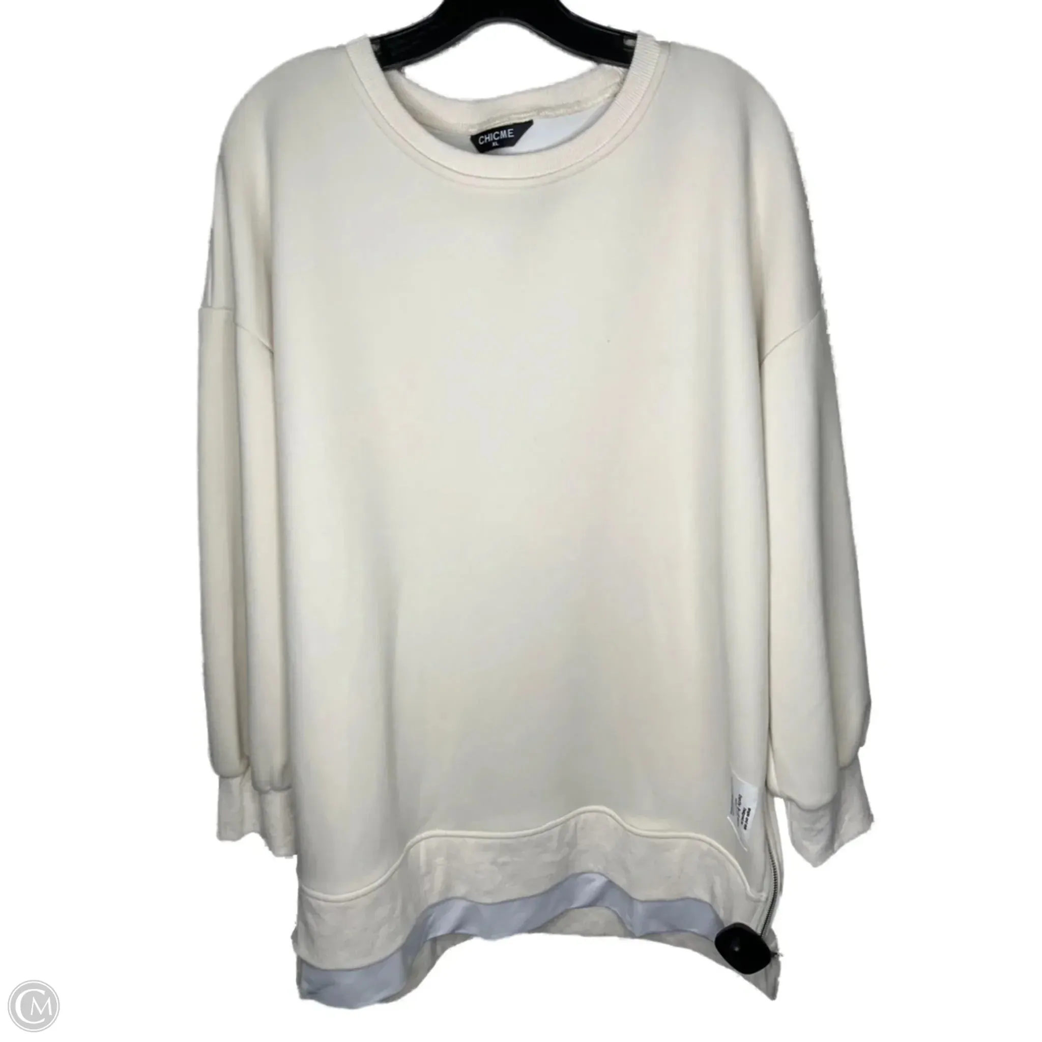 Sweatshirt Crewneck By Clothes Mentor In Cream, Size: Xl Resort Mood