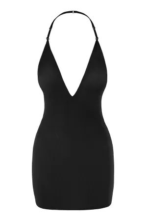 Hot Pop Intimates Soft Mesh Multiway Mini Dress in Black