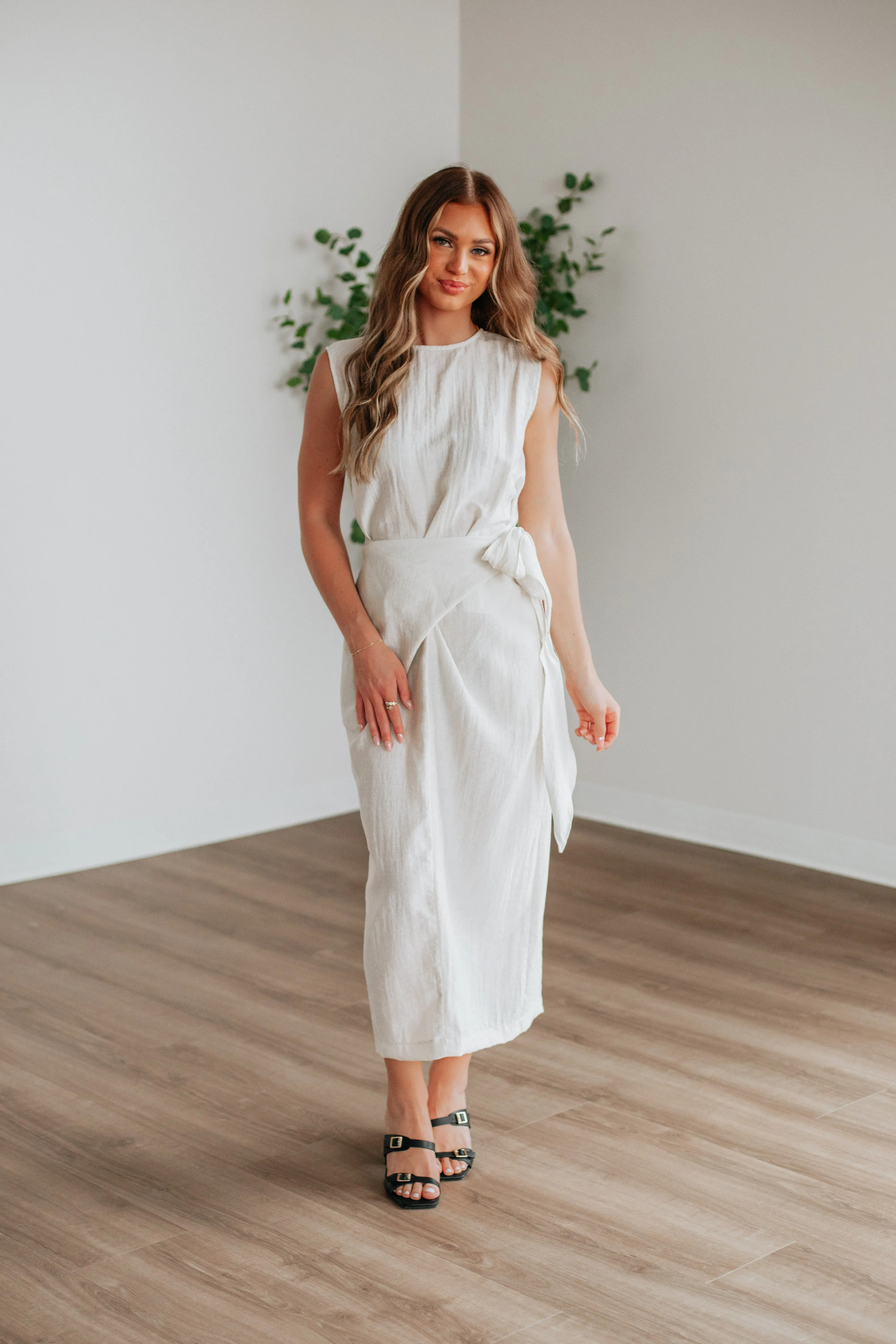 Nadine Linen Dress Theatre Time High impact