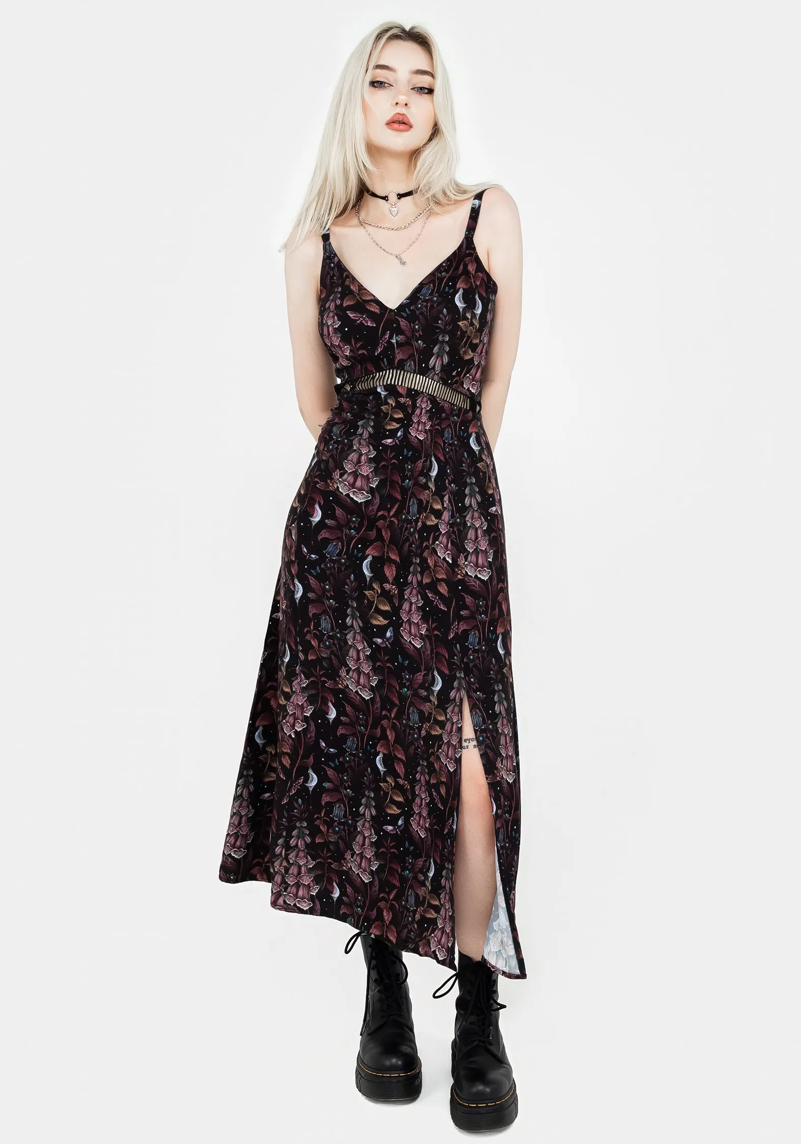 Azure Tide Foxglove Midaxi Cami Dress