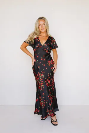 Wild Cherry Dress Versatile maxi with accessories