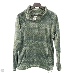 OrganicCotton Comfortable Fashion Sweatshirt Collar By Eddie Bauer In Green, Size: L