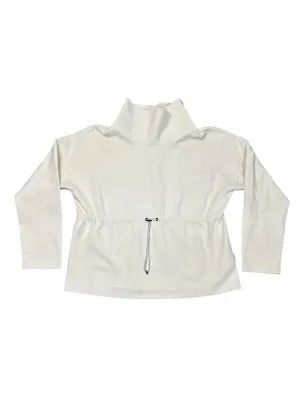 African Bold Sharp Cut Sweatshirt Collar By Varley In Cream, Size:L