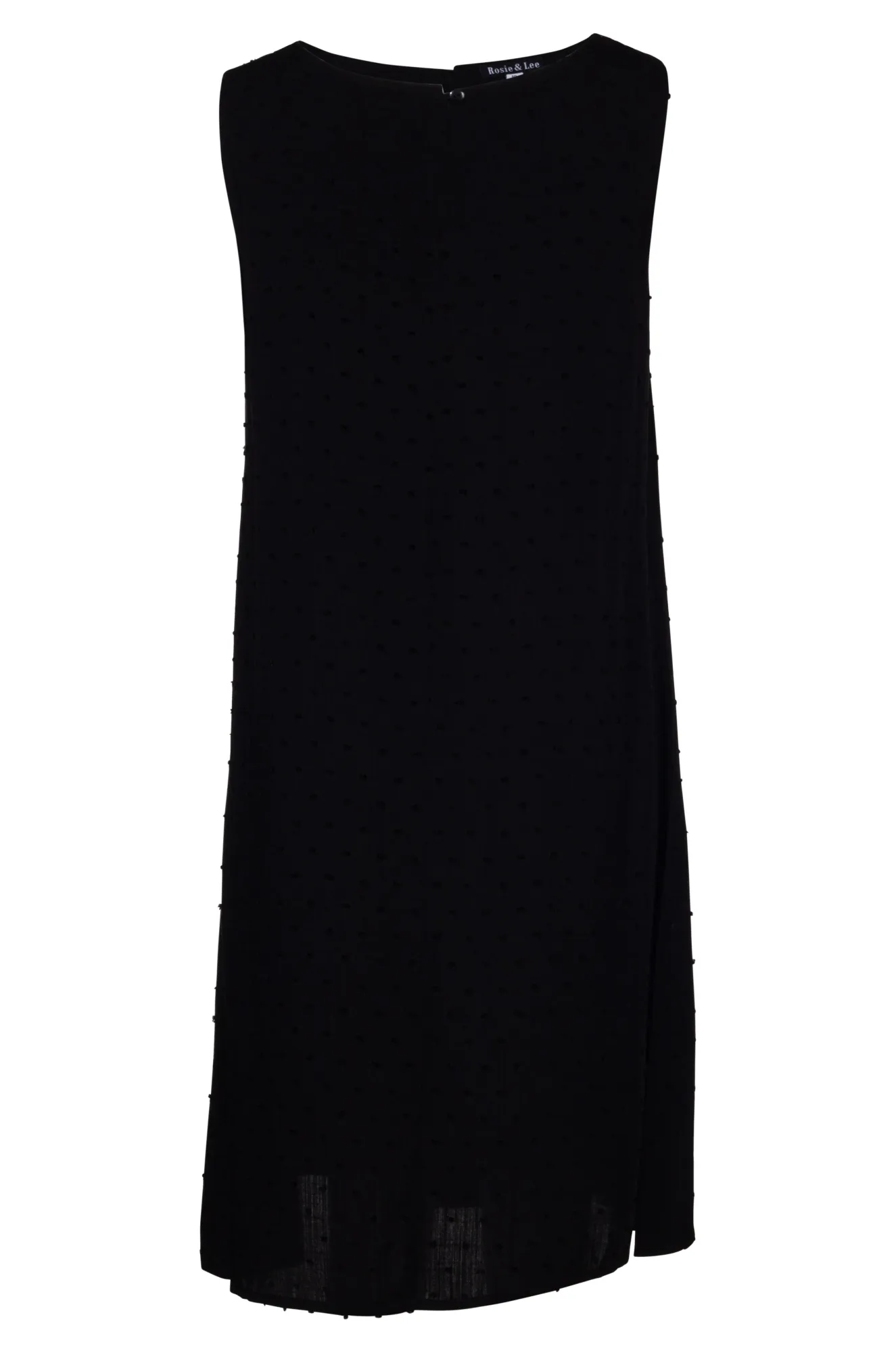 Sleeveless pleat front Dress | Black | 6133A1 AllDayComfort