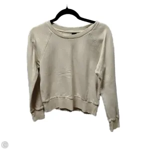 MultiDirectionalFlex Sweatshirt Crewneck By Top Shop In Cream, Size: Xs