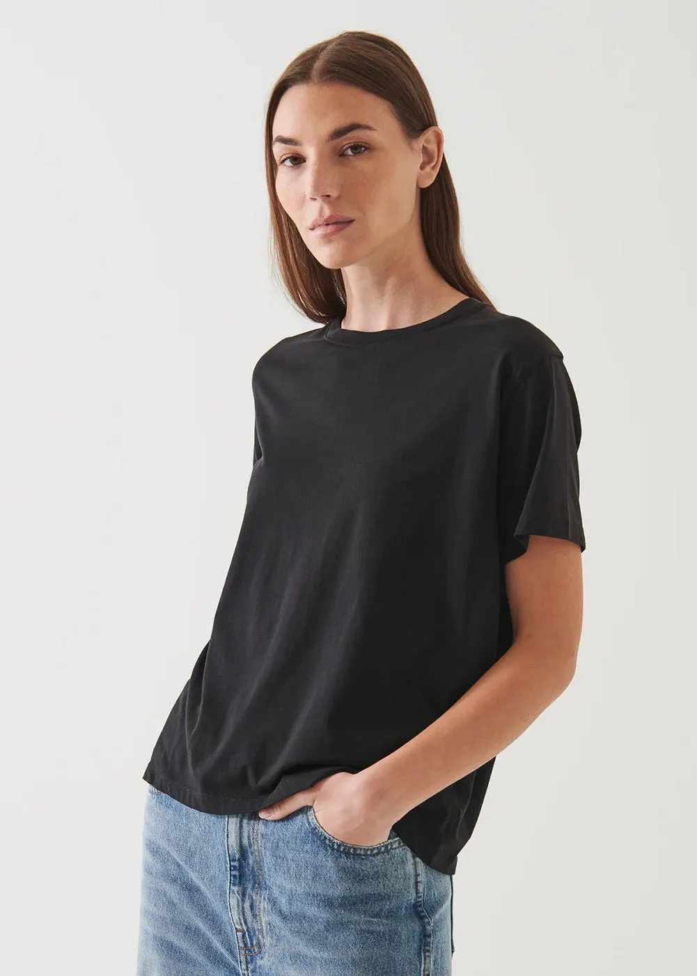 Effortless Vibe Boyfriend Fit Crew T-Shirt