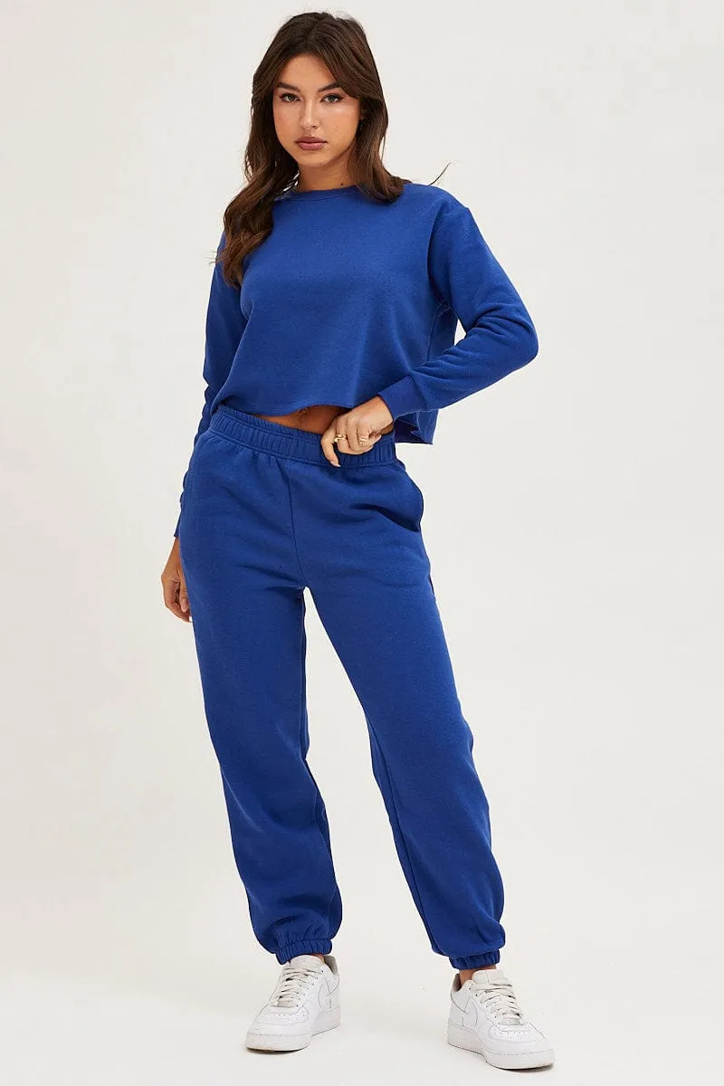 Blue Crop Sweat product camouflage stealth