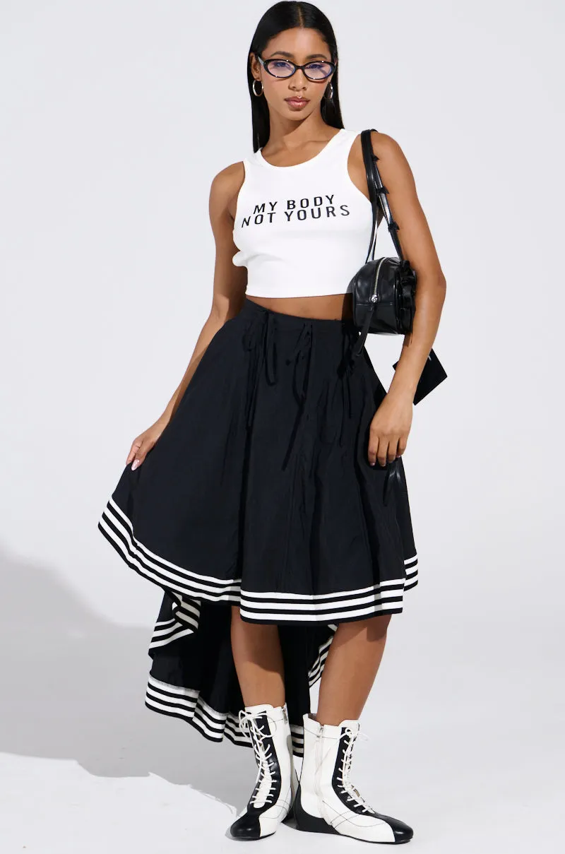 MY BODY NOT YOURS TANK real time monitoring