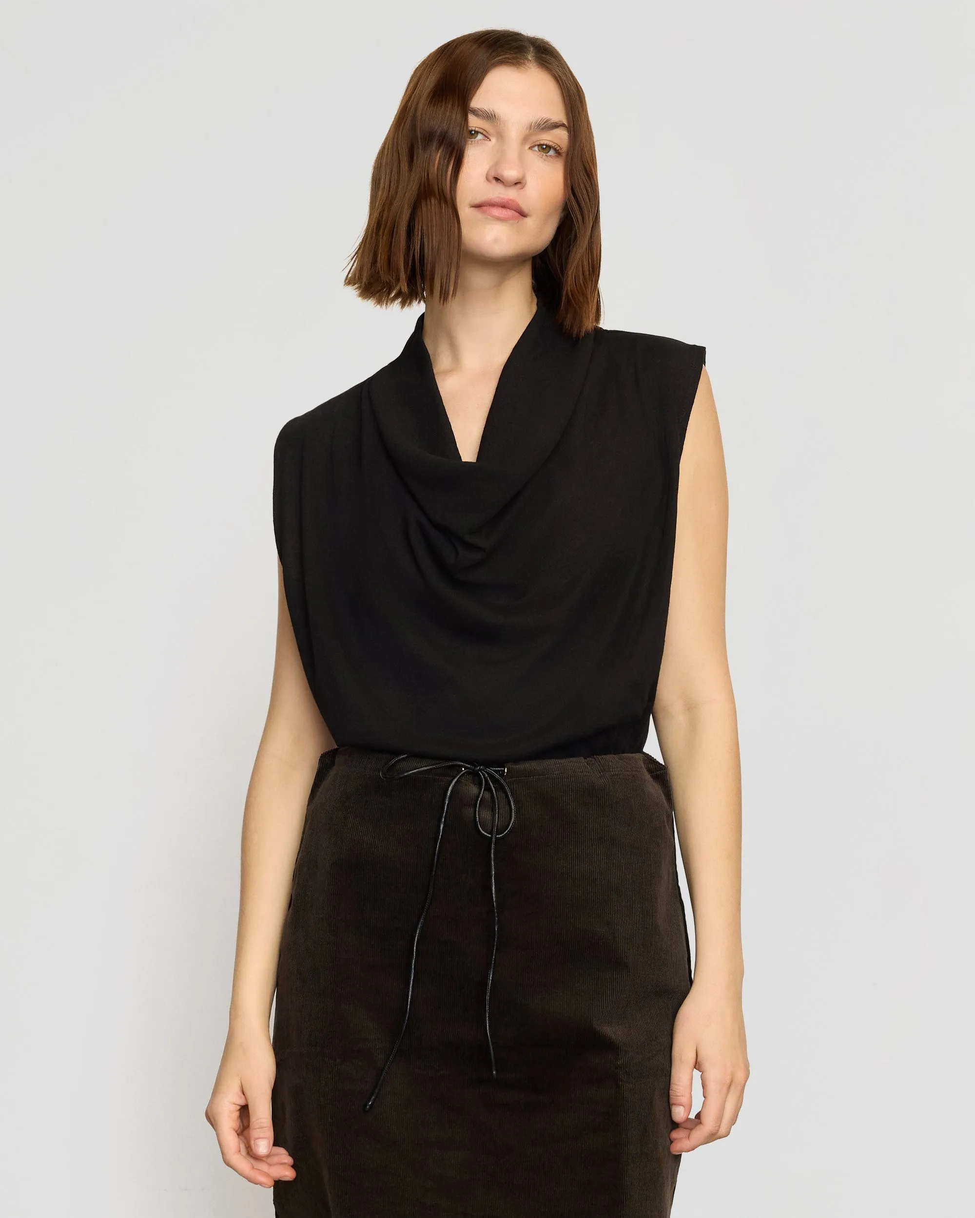 light layering Ramona Cowl-Neck Tee