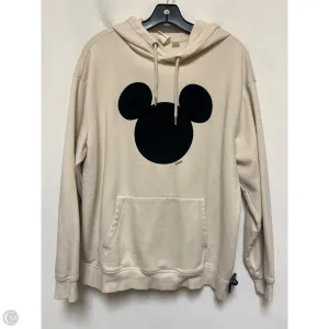 Sweatshirt Hoodie By H&m In Black & Cream, Size: M Love Core