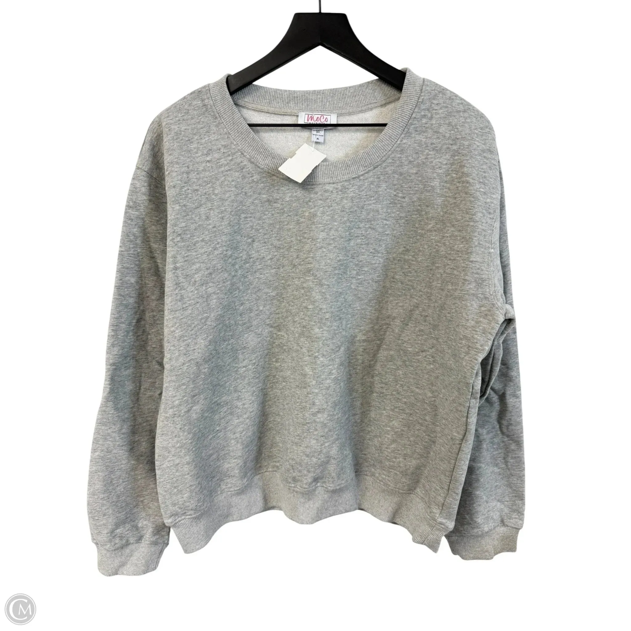 Sweatshirt Crewneck By Clothes Mentor In Grey, Size: Xl Cozy Fit Sport Glow