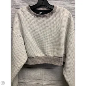 All-Occasion MoistureWicking Athletic Sweatshirt Crewneck By Nike In Beige, Size: M