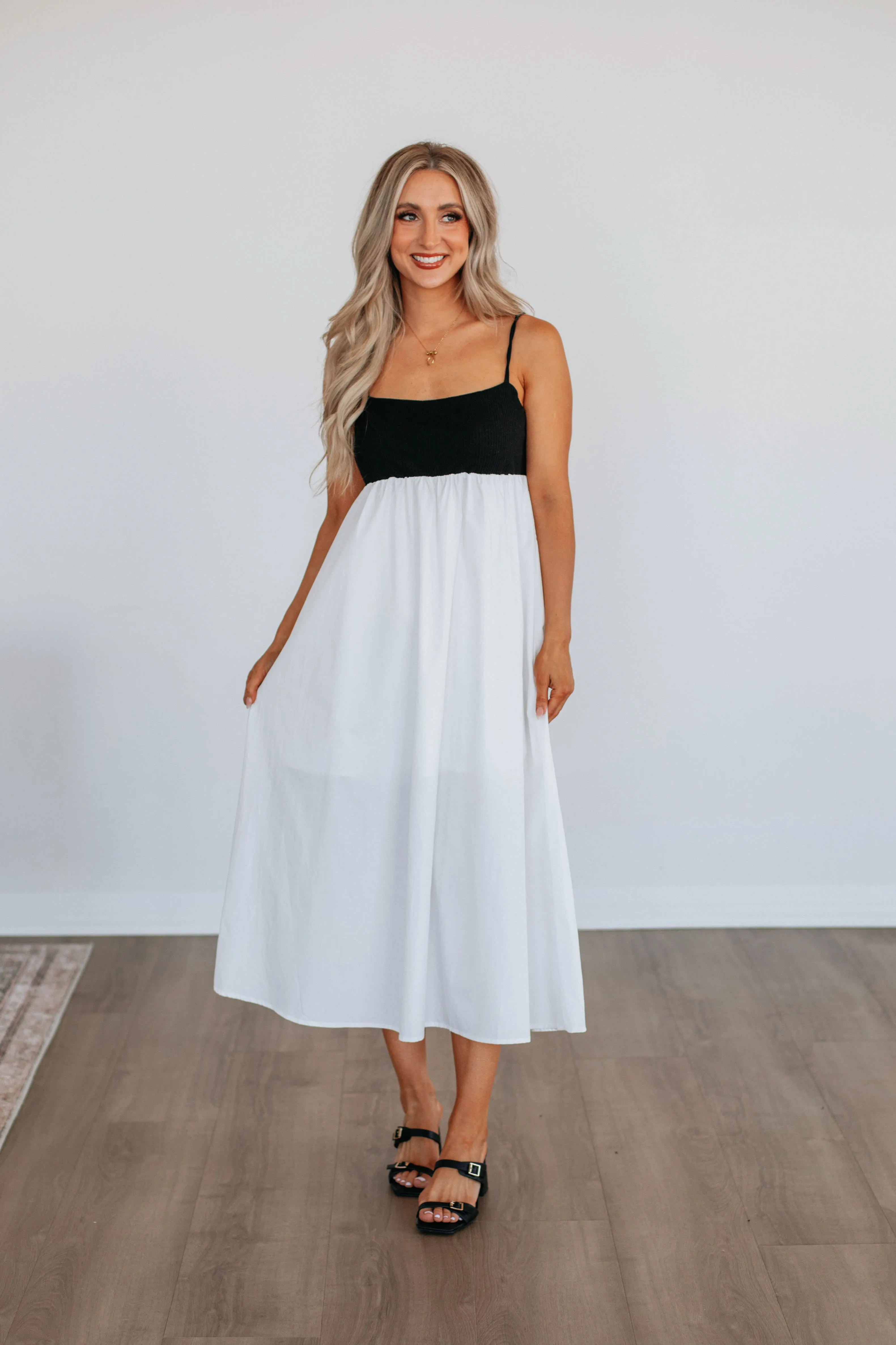 Ice Lake Marleigh Babydoll Midi Dress