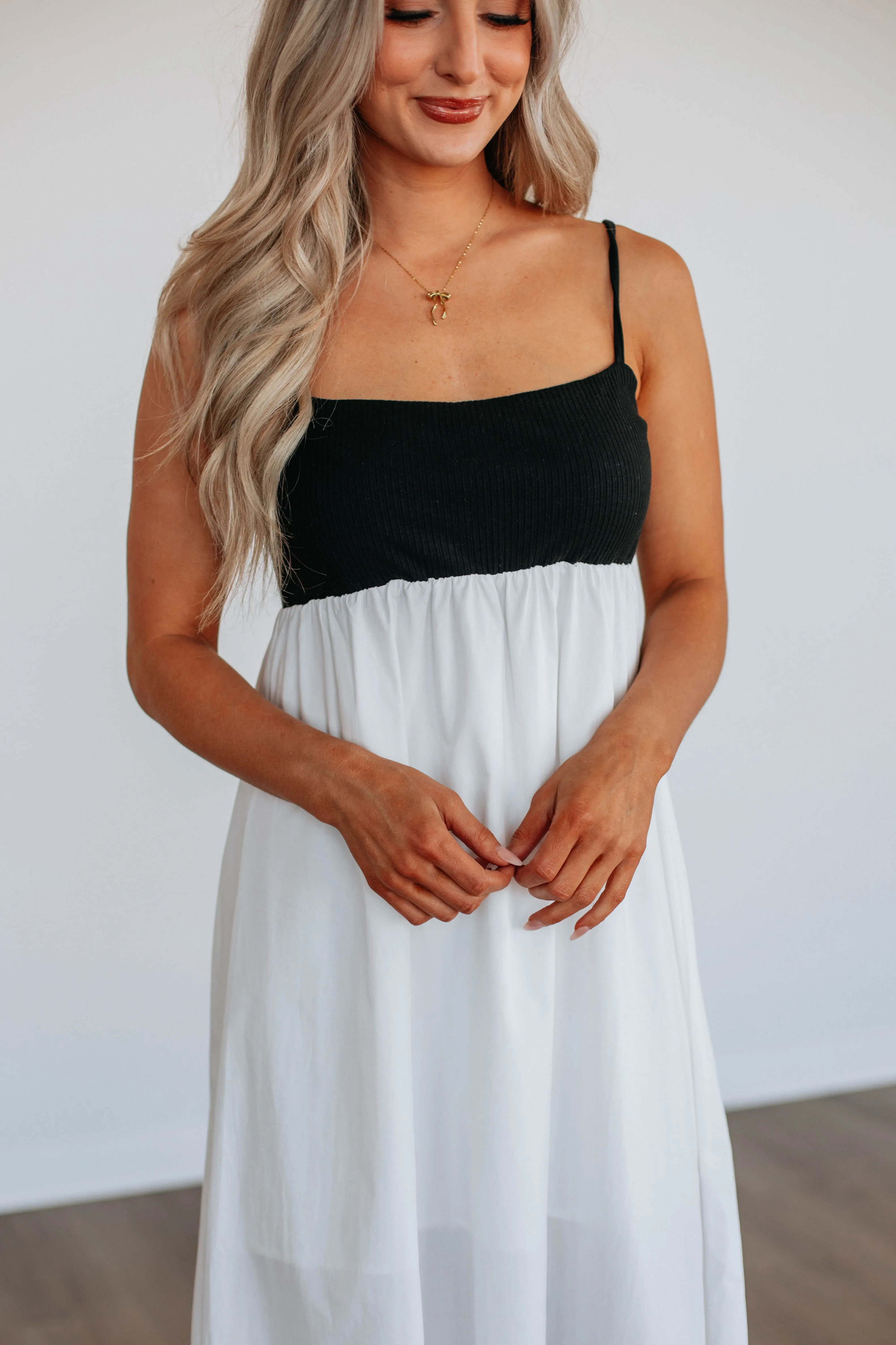 Marleigh Babydoll Midi Dress Effortless chic dress Air Float