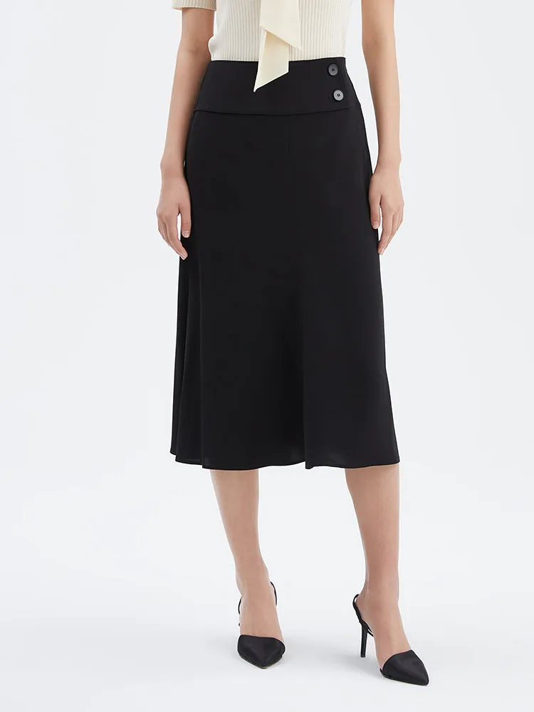 Triacetate Plain Mermaidl Women Skirt light feel