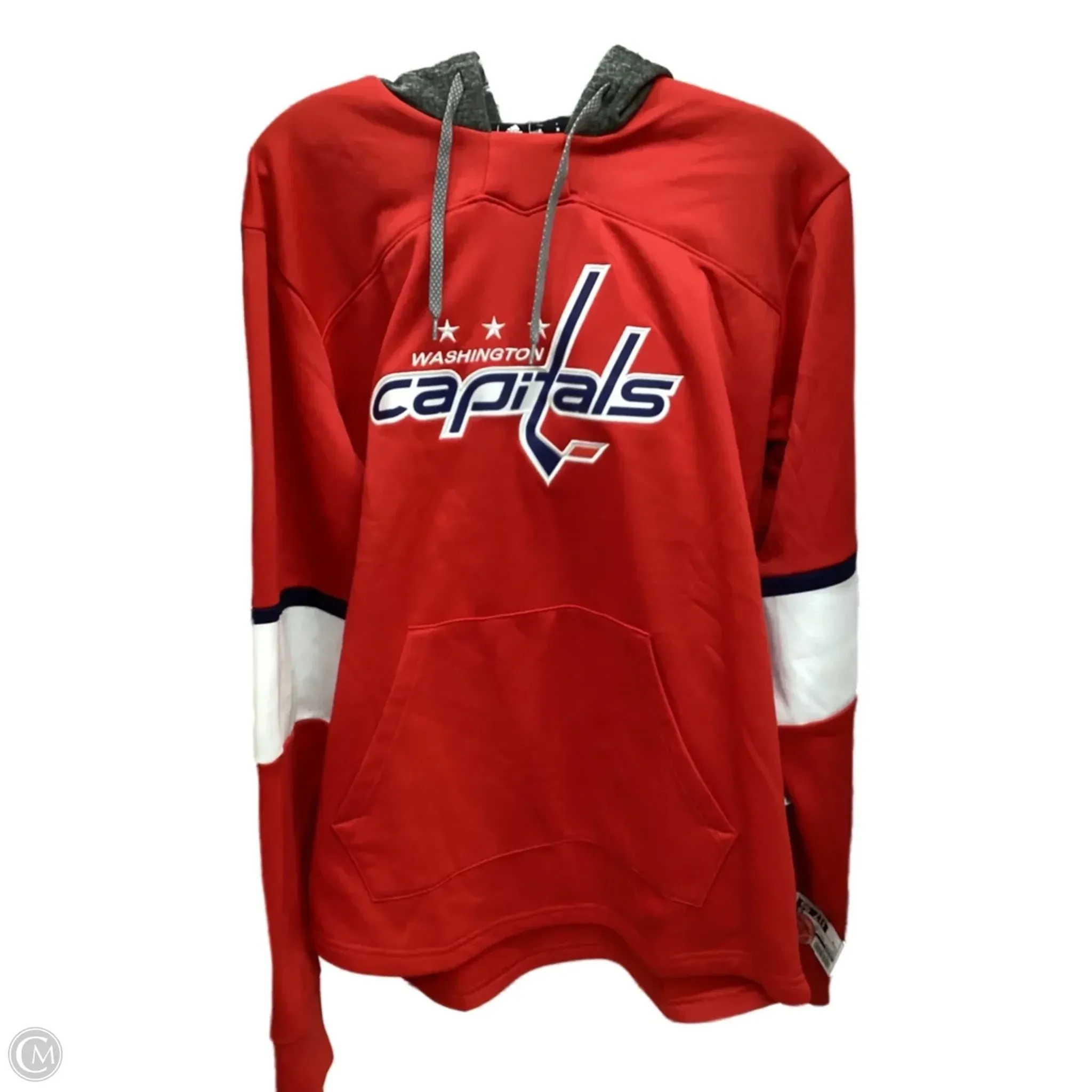 Flexible Joints Athletic Sweatshirt Hoodie By Adidas In Red, Size: M