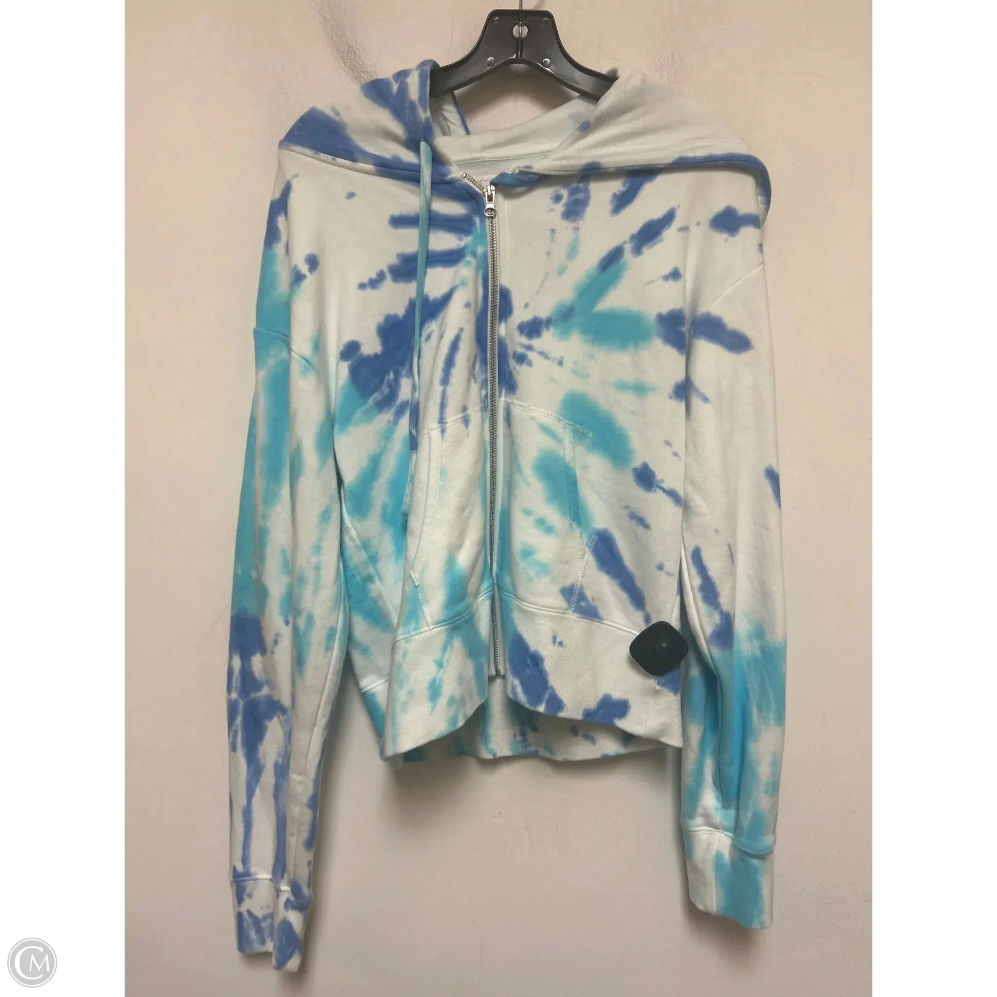Soft Joggers Winter Layer Sweatshirt Hoodie By Spiritual Gangster In Tie Dye Print, Size: L