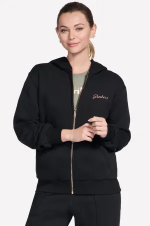 Skech-sweats Signature Hoodie | Bold Black | 0807C1 Scoop neck product gift wrapping