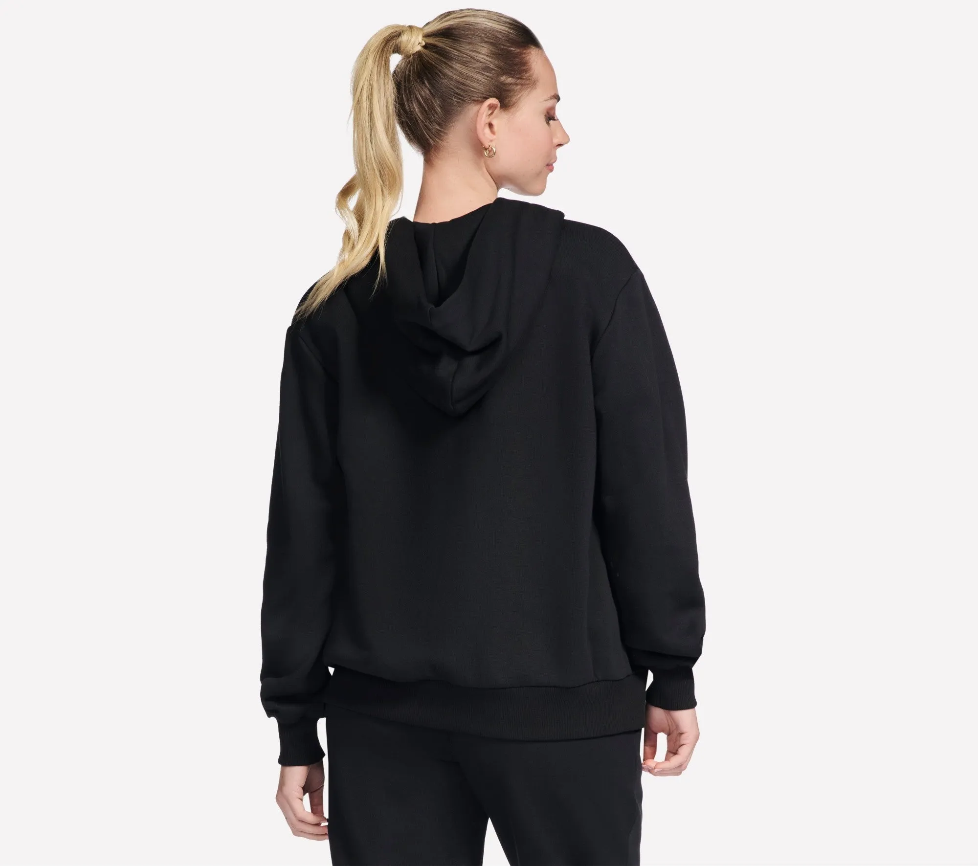 Skech-sweats Signature Hoodie | Bold Black | 0807C1 cycling suitable Simple Look