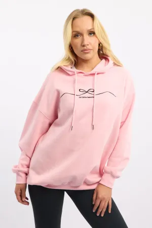 Trendy Comfort Pink Graphic Hoodie