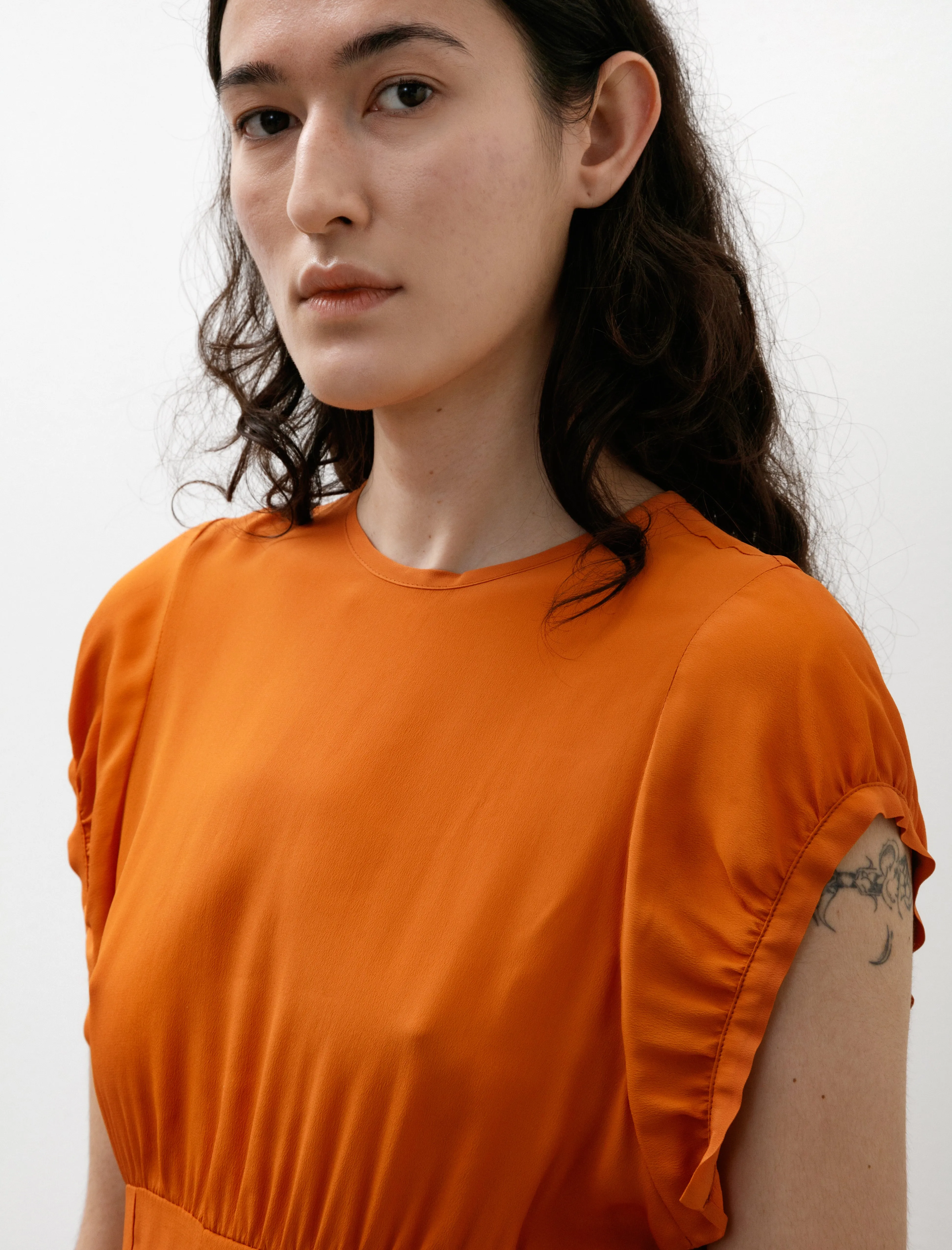 Stylish Blouse Mature Charm Echo Top Turmeric