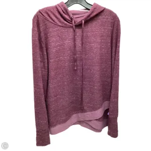 MoistureControlClothing Athletic Sweatshirt Hoodie By Athleta In Maroon, Size: M