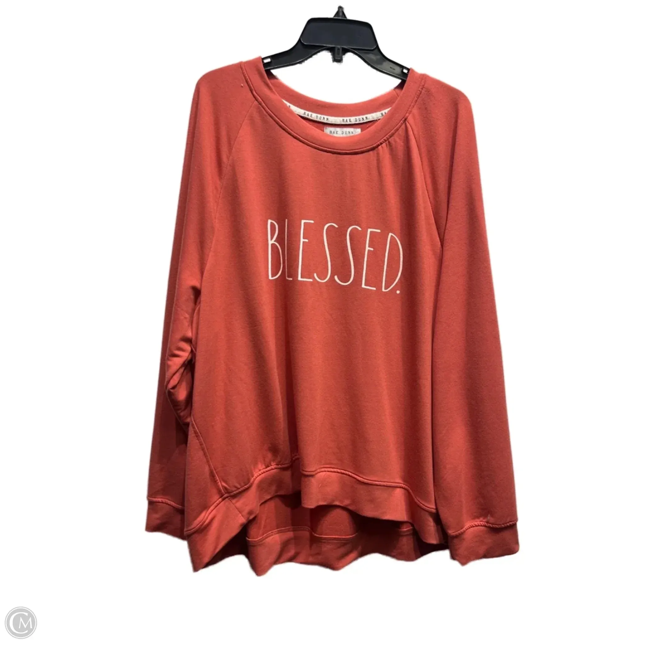 Polish Tone QuickDry Sweatshirt Crewneck By rae dunn In Orange, Size: 3x