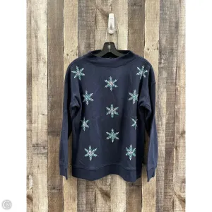 Sweatshirt Crewneck By Talbots In Navy, Size: S UVProtectionCloth