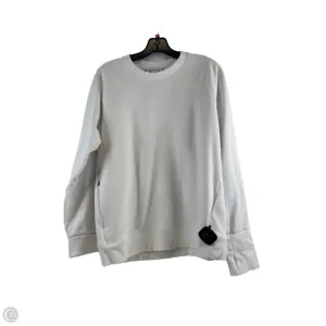 Athletic Sweatshirt Crewneck By Athleta In White, Size: M Smart Fit
