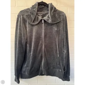 Smile Glow Sweatshirt Collar By Calvin Klein In Grey, Size: M