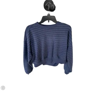 Sheer Glow Sweatshirt Crewneck By Aerie In Blue & White, Size: Xxs