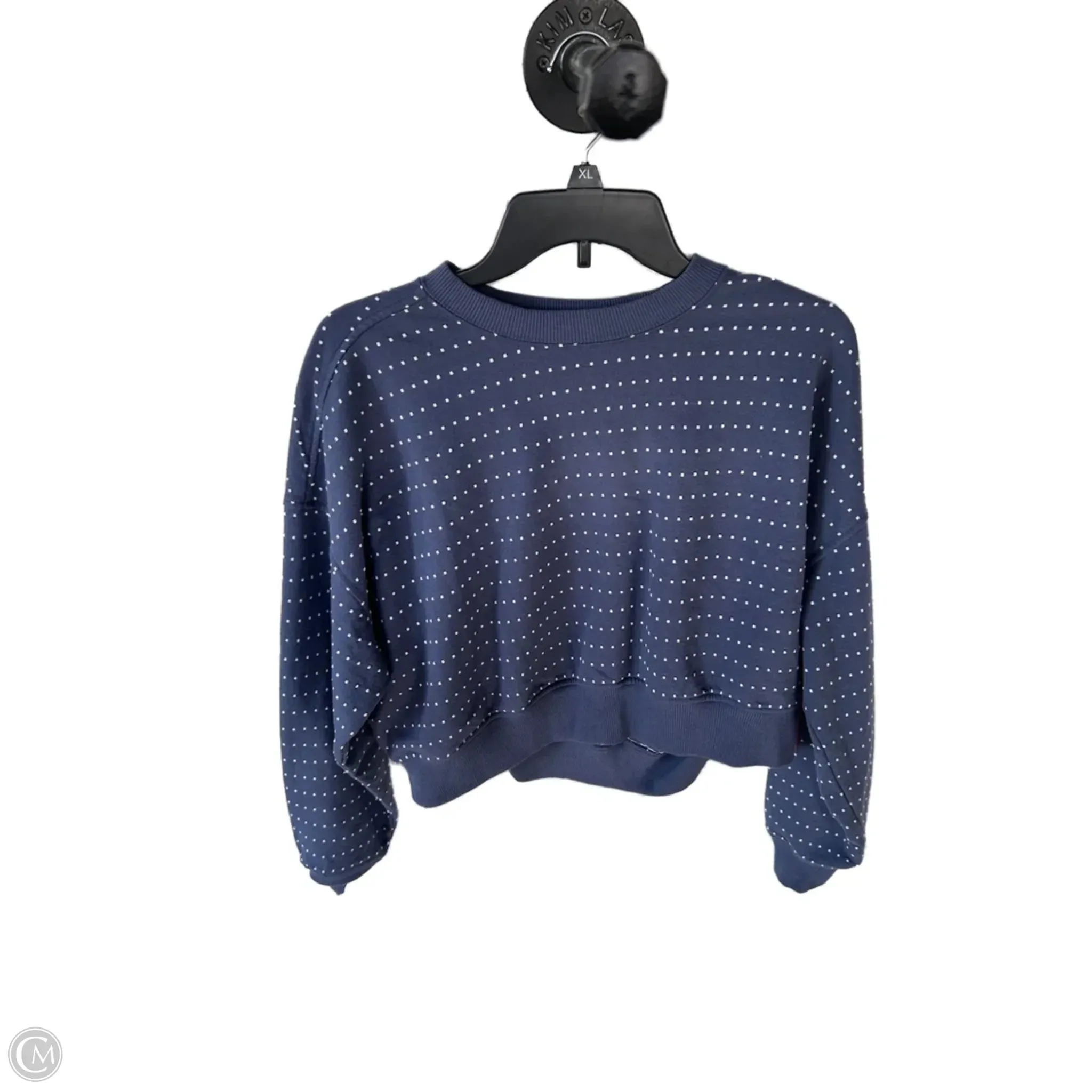 Sheer Glow Sweatshirt Crewneck By Aerie In Blue & White, Size: Xxs