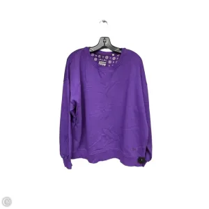 Sweatshirt Crewneck By Clothes Mentor In Purple, Size: L EcoFriendlyProduction