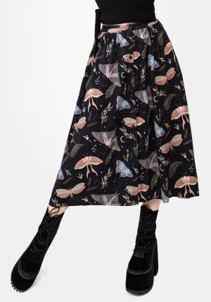 Nightmoth Button Up Midi Skirt Style Vibes